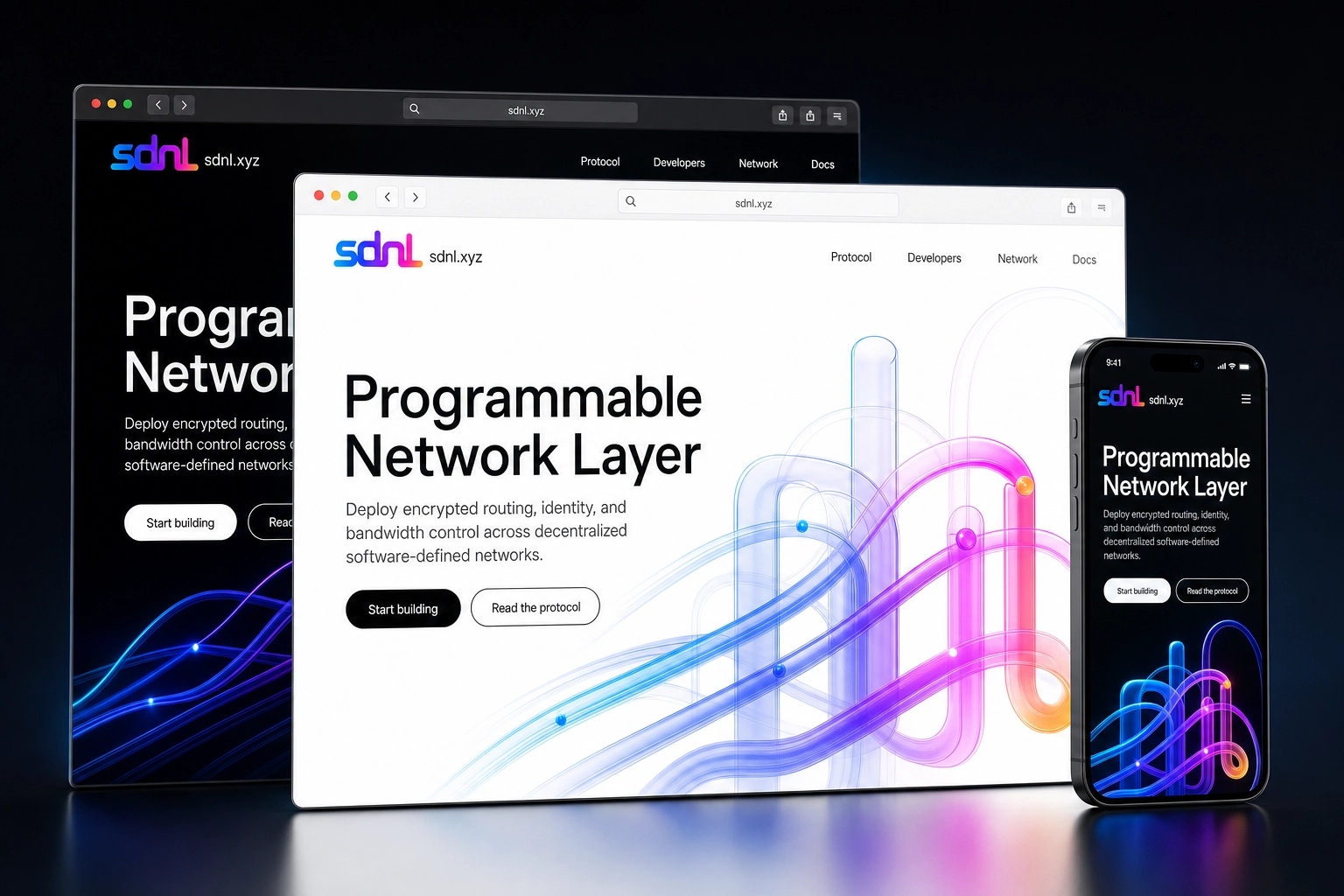 sdnl.xyz website concept preview