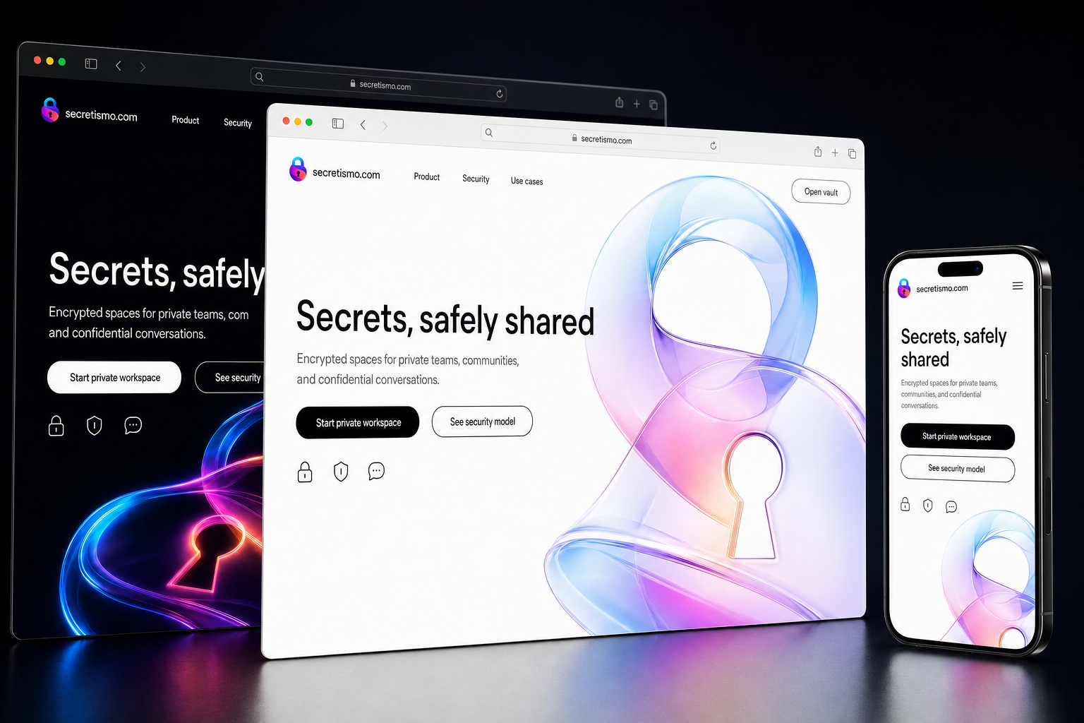 secretismo.com website concept preview