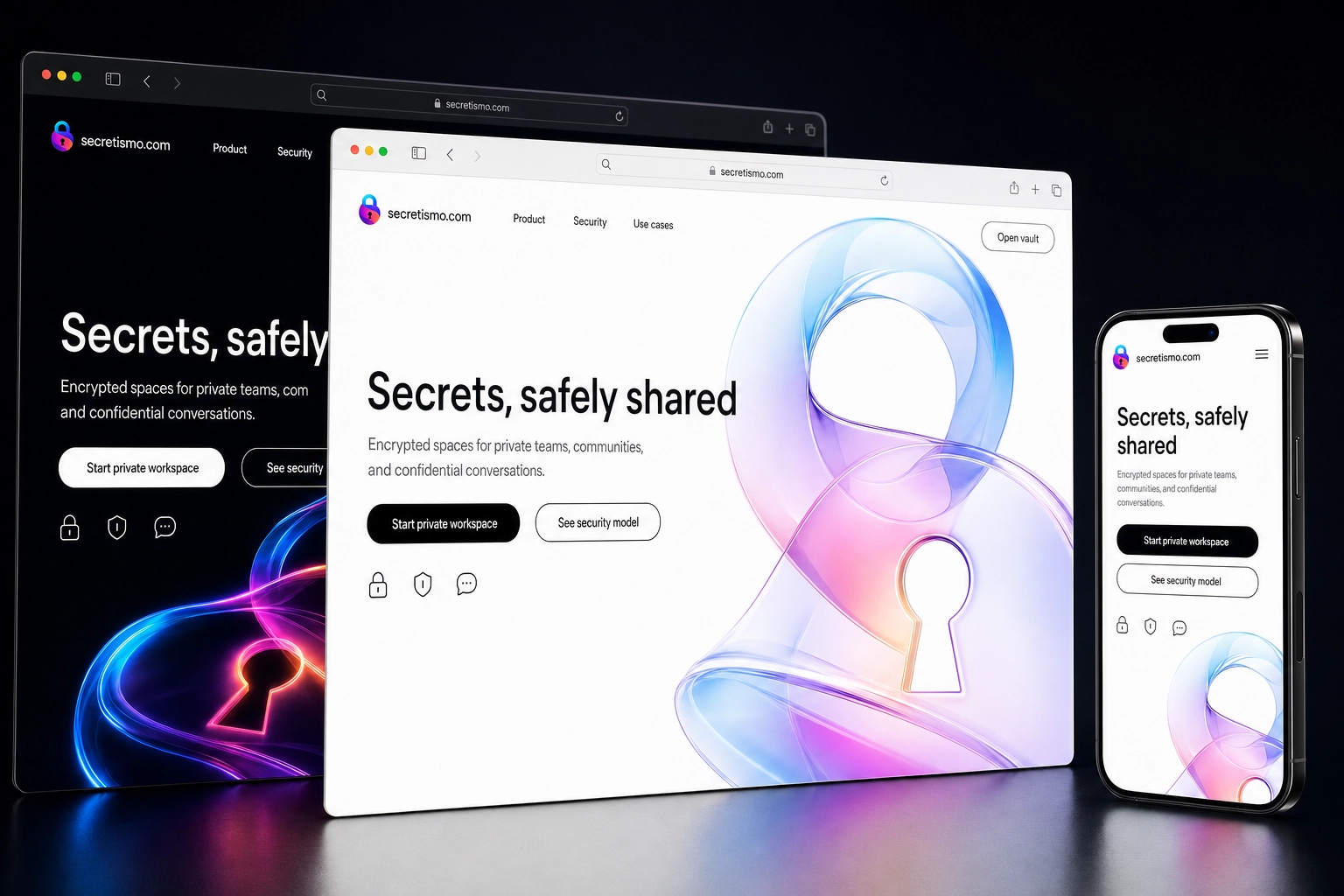 secretismo.com website concept preview