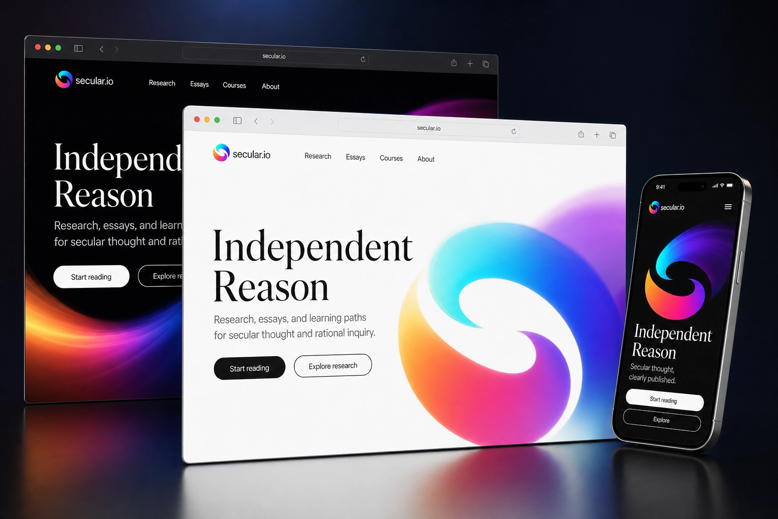 secular.io website concept preview