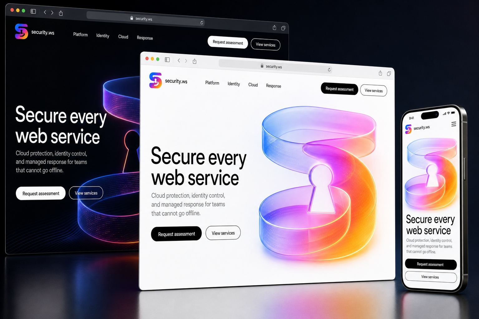 security.ws website concept preview enlarged