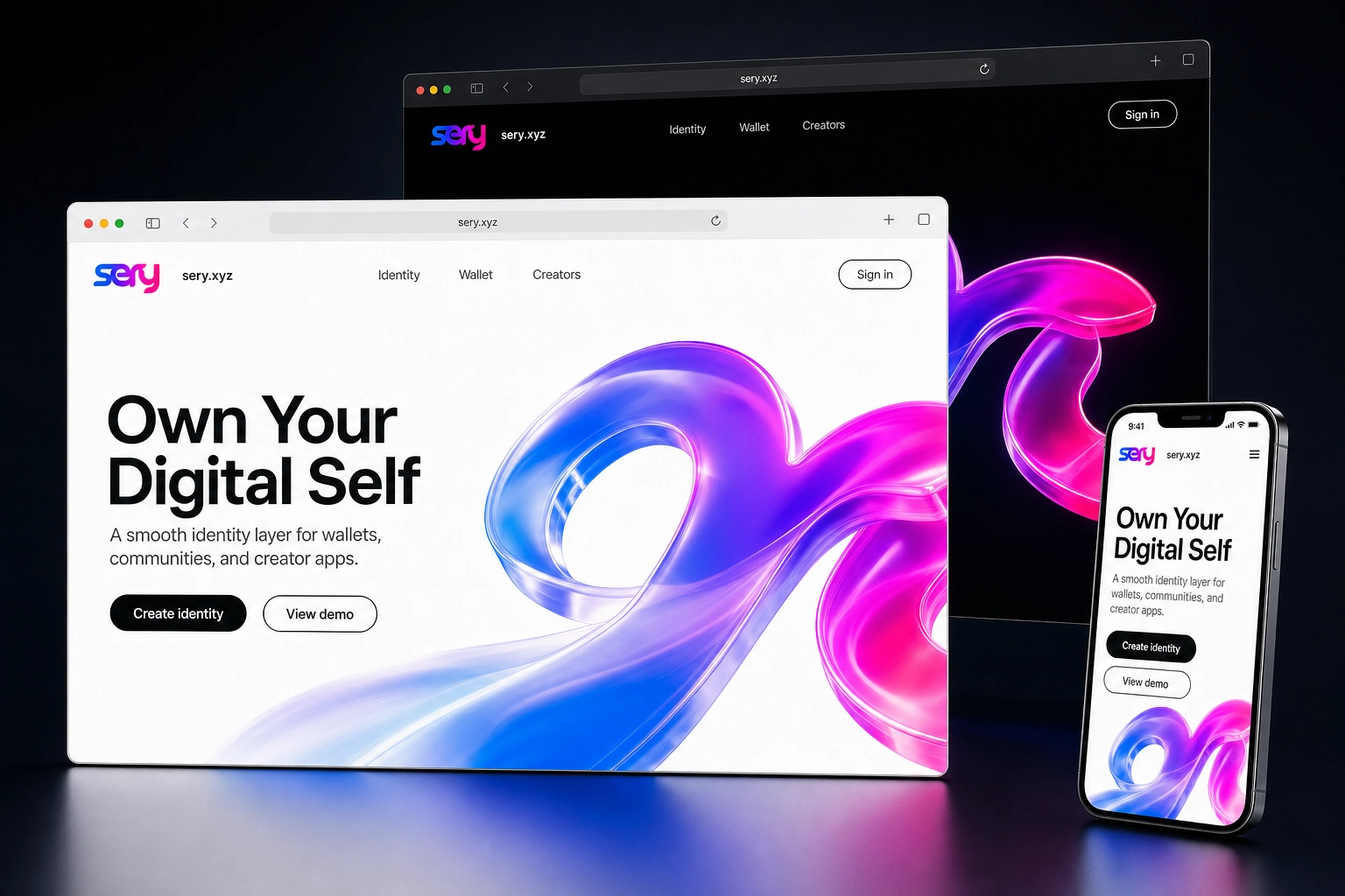 sery.xyz website concept preview