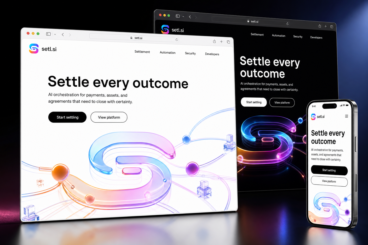 setl.si website concept preview enlarged