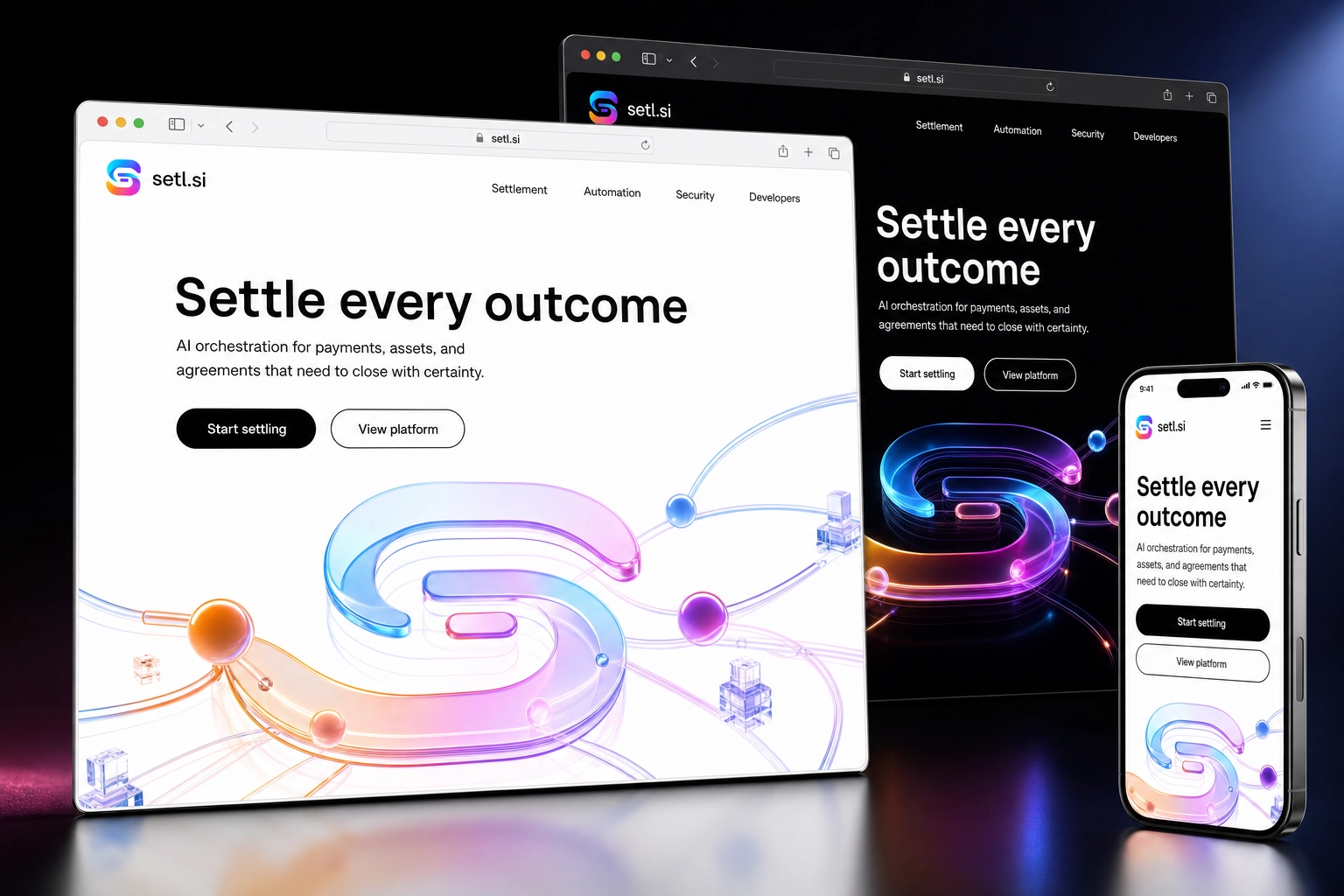 setl.si website concept preview