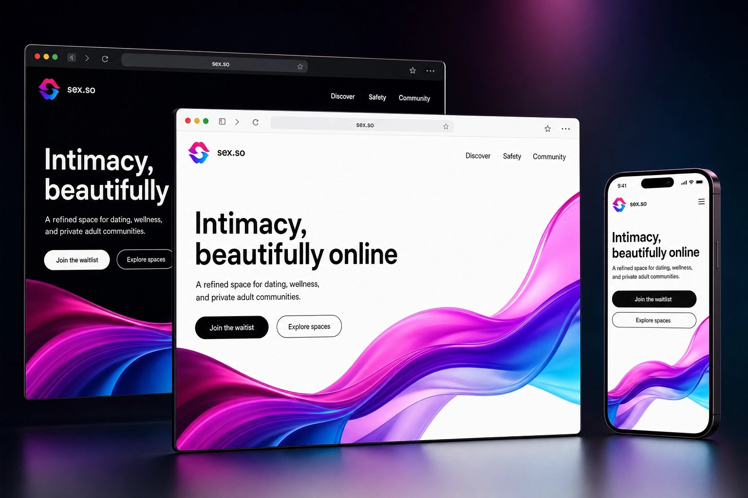 sex.so website concept preview