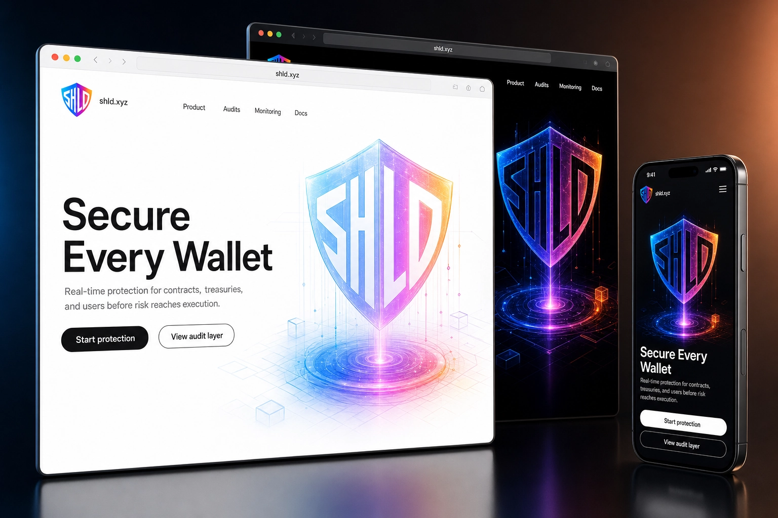 shld.xyz website concept preview