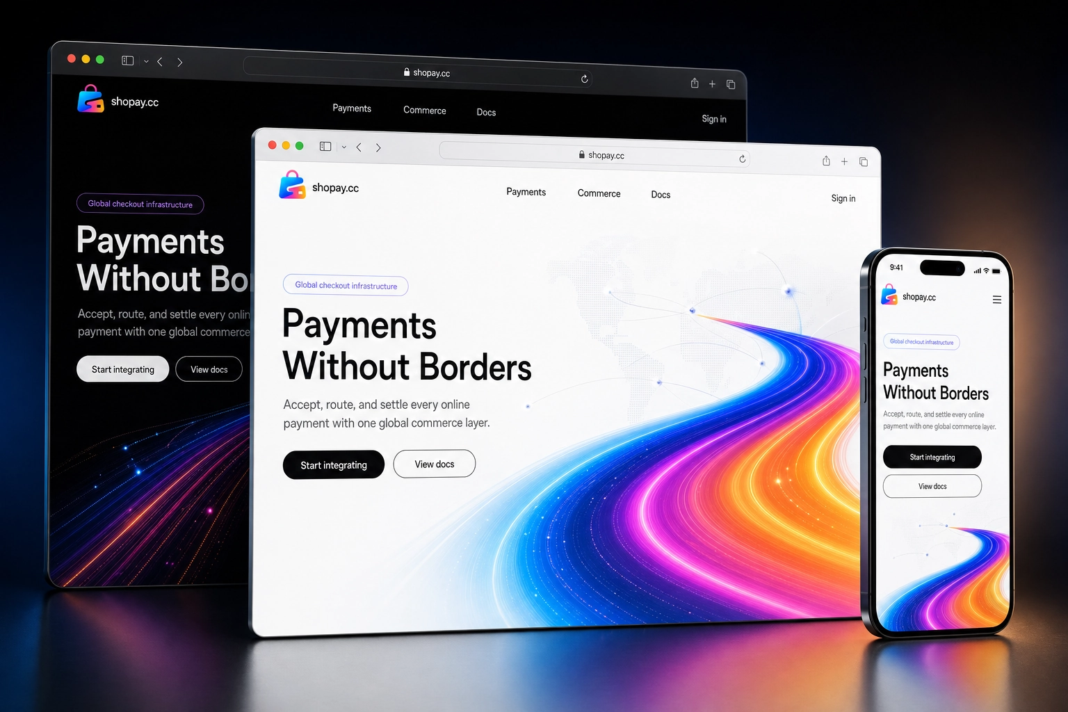 shopay.cc website concept preview