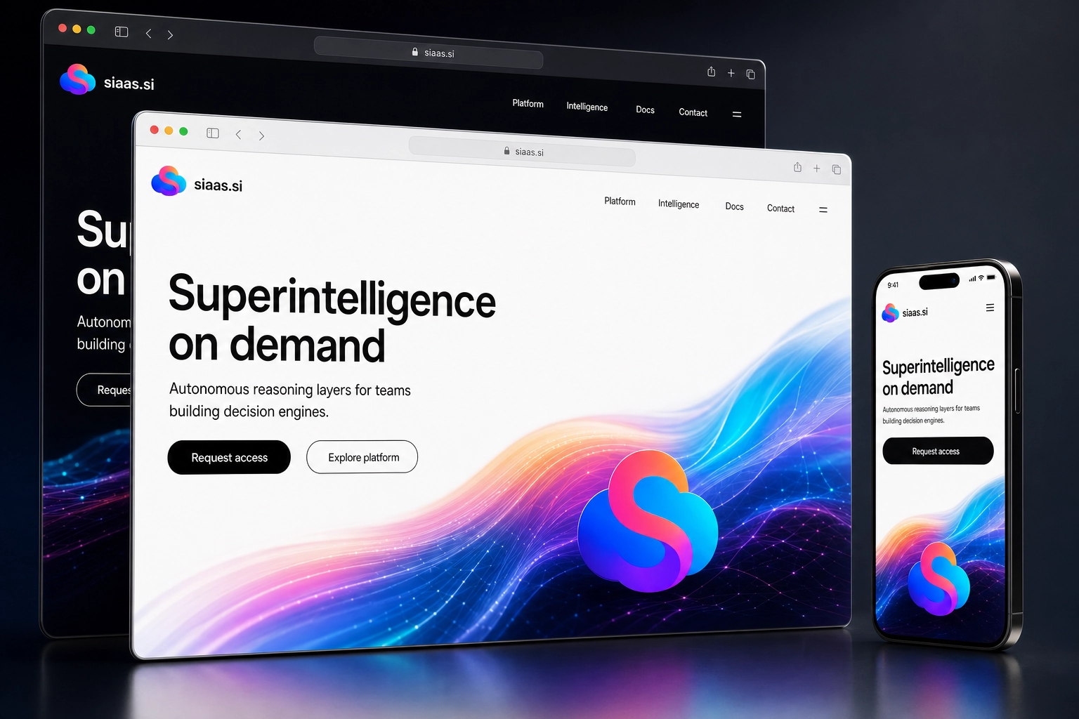 siaas.si website concept preview