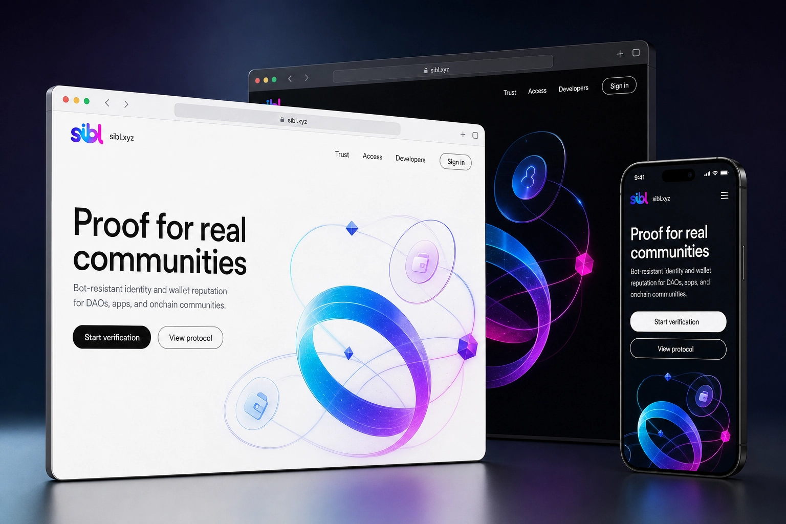 sibl.xyz website concept preview