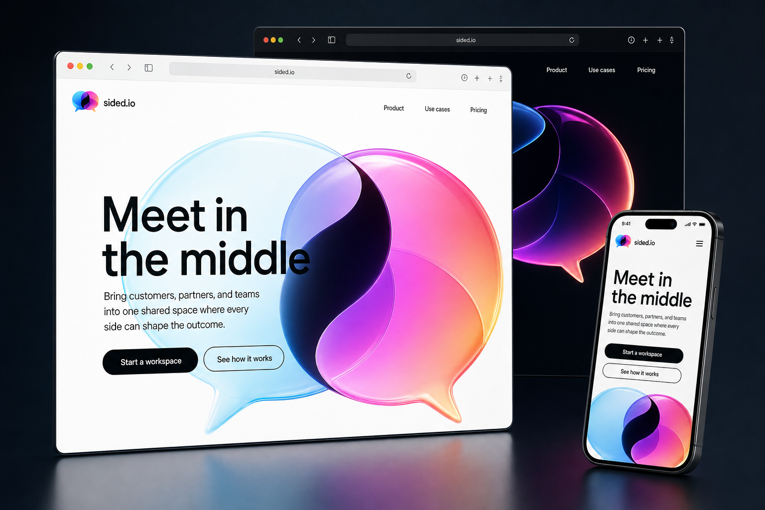 sided.io website concept preview