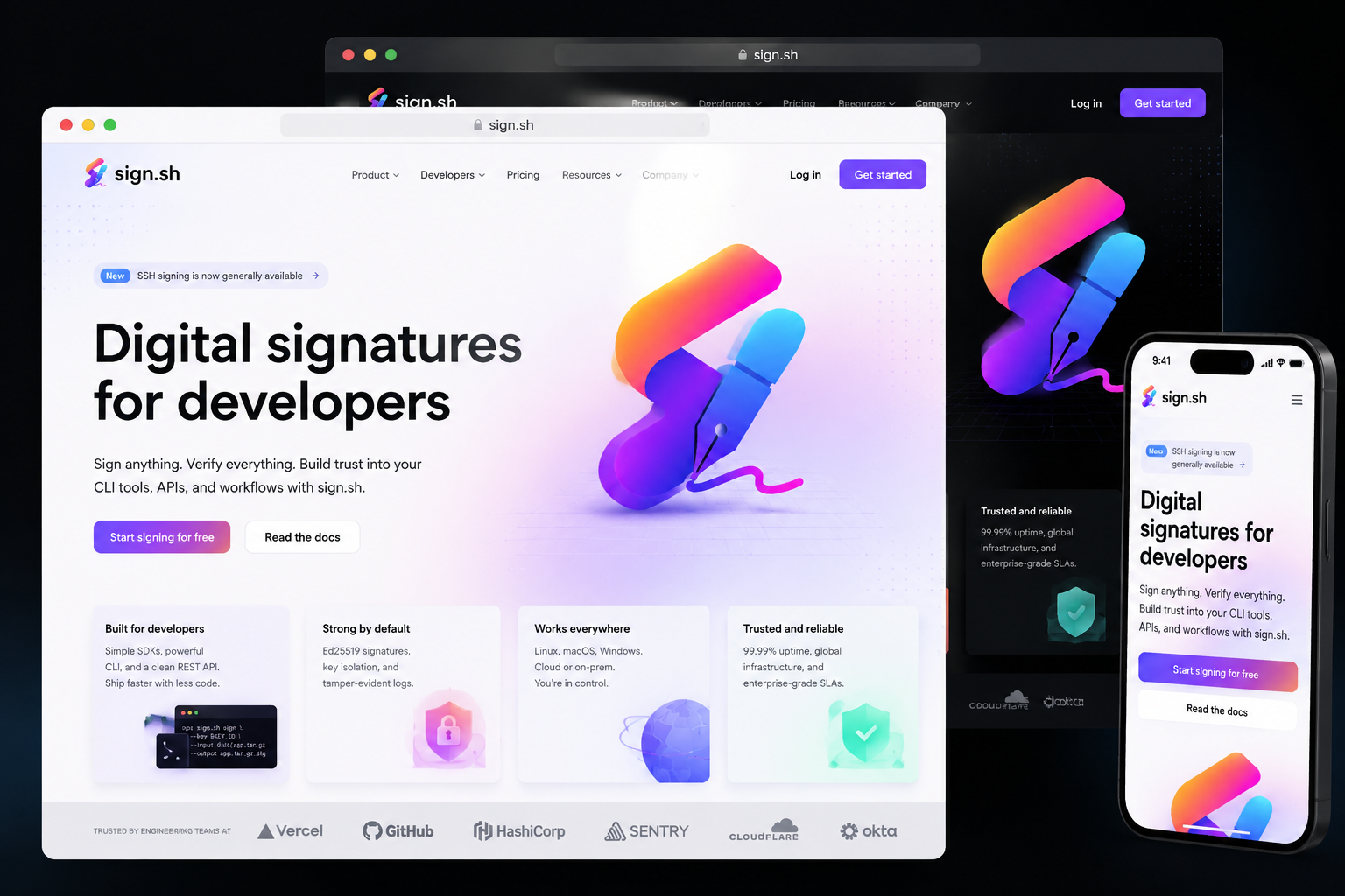 sign.sh website concept preview