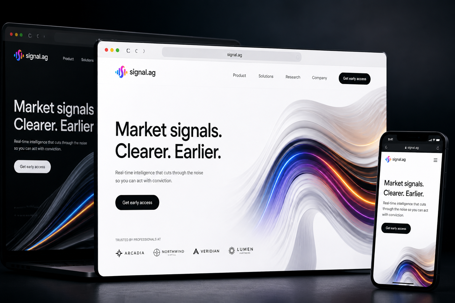 signal.ag website concept preview