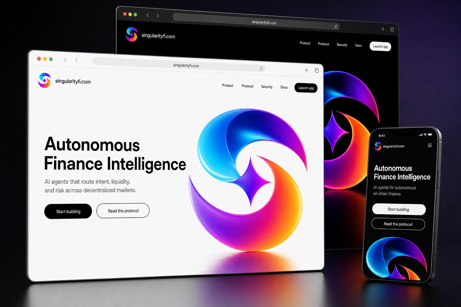 singularityfi.com website concept preview