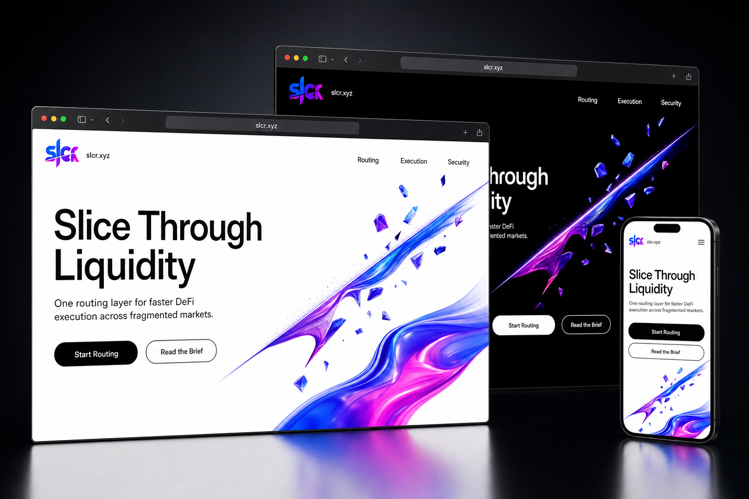 slcr.xyz website concept preview enlarged