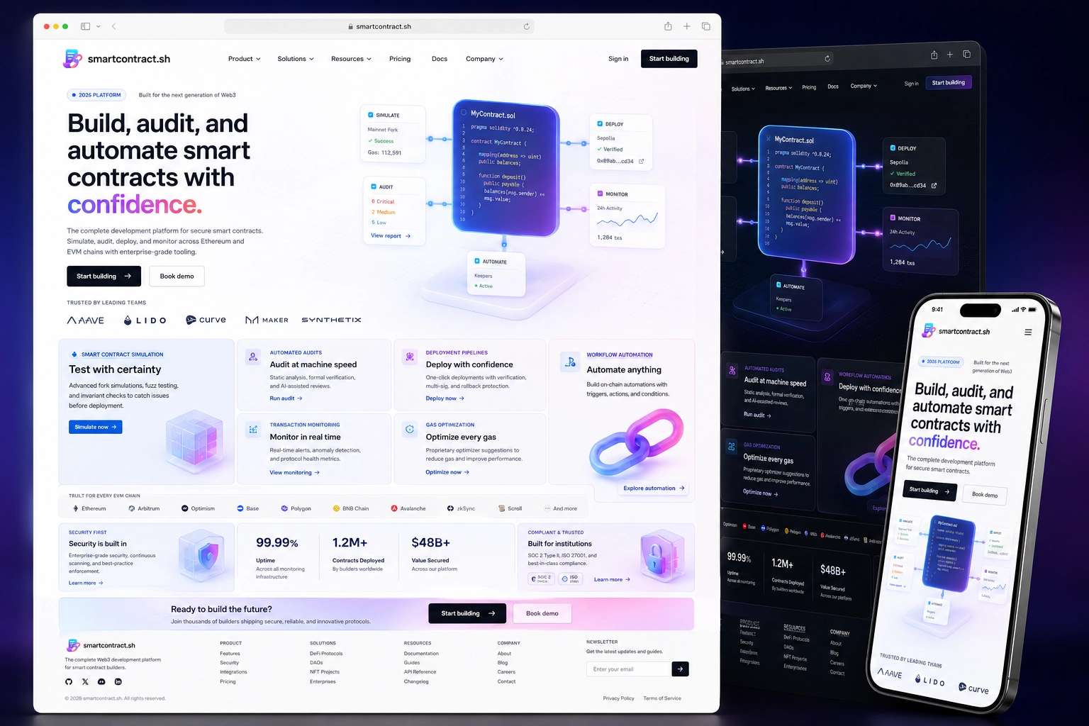 smartcontract.sh website concept preview