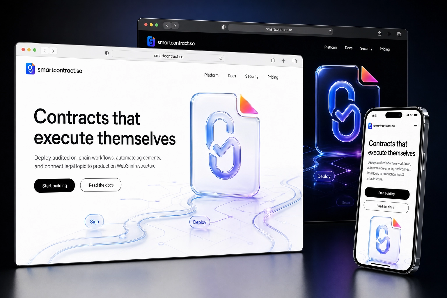 smartcontract.so website concept preview