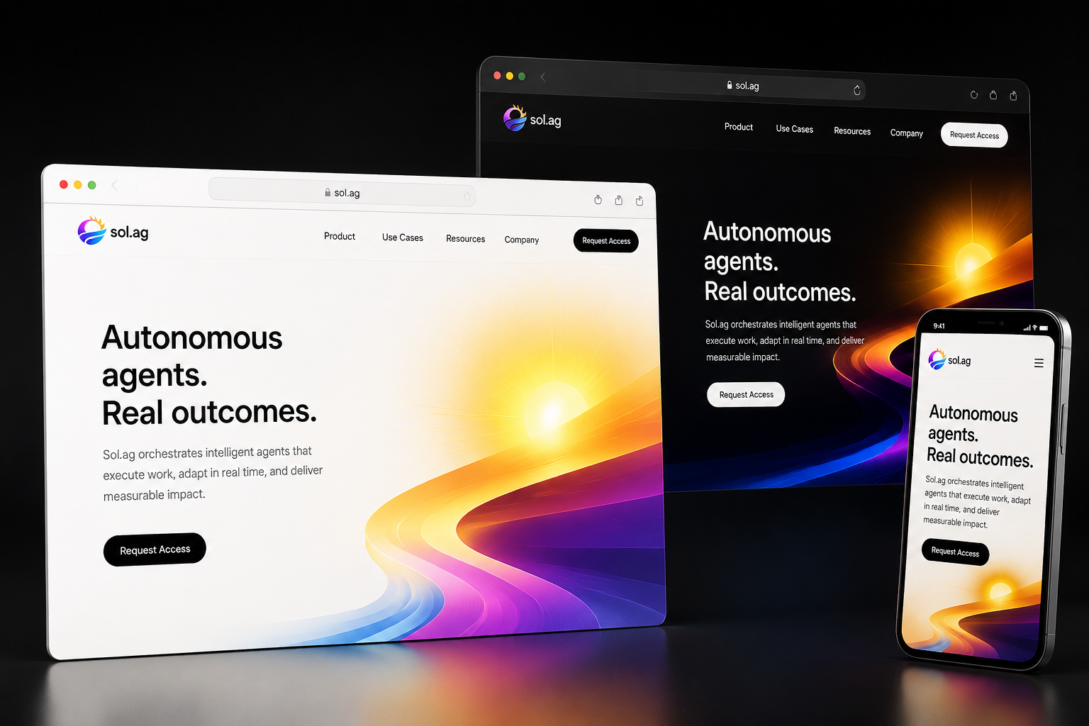 sol.ag website concept preview