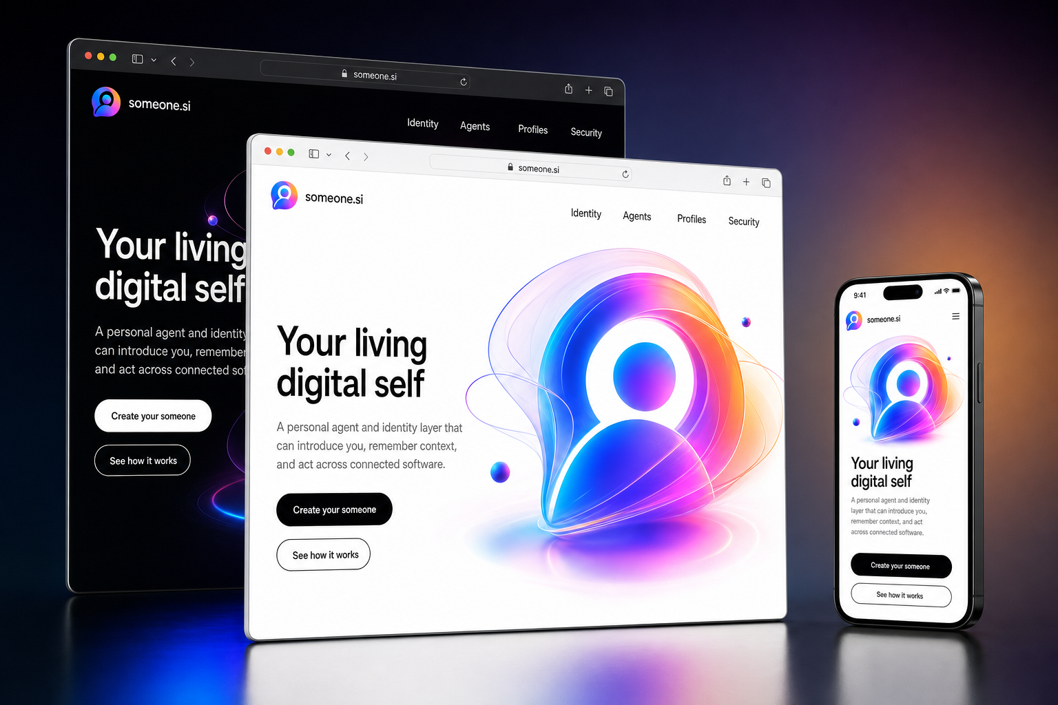 someone.si website concept preview