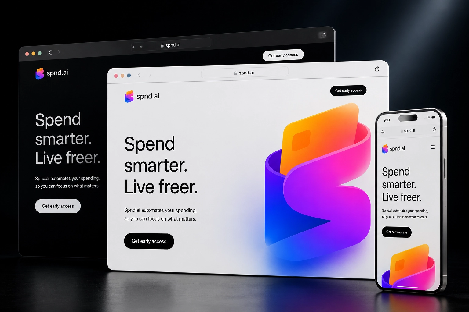 spnd.ai website concept preview
