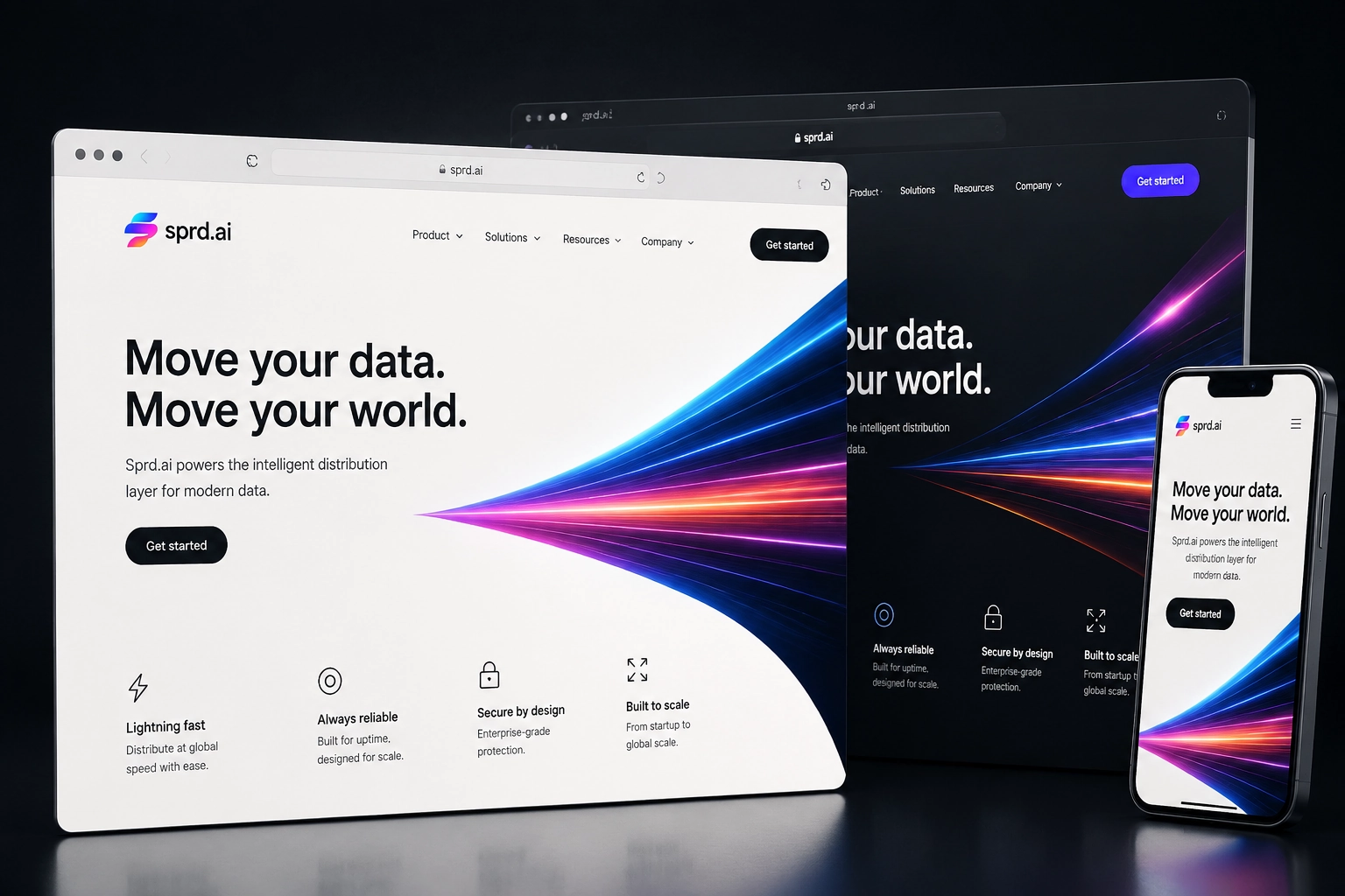 sprd.ai website concept preview