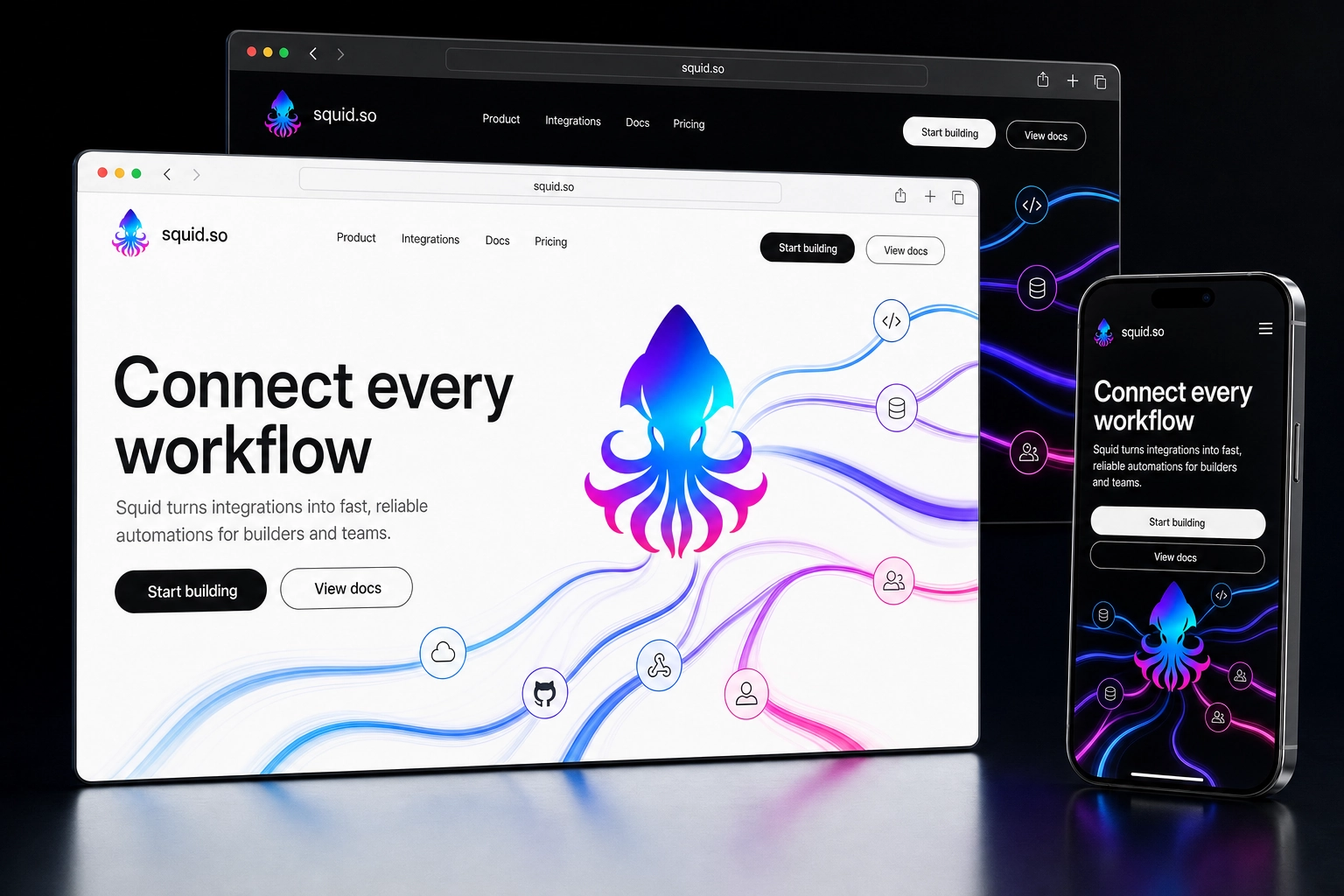 squid.so website concept preview