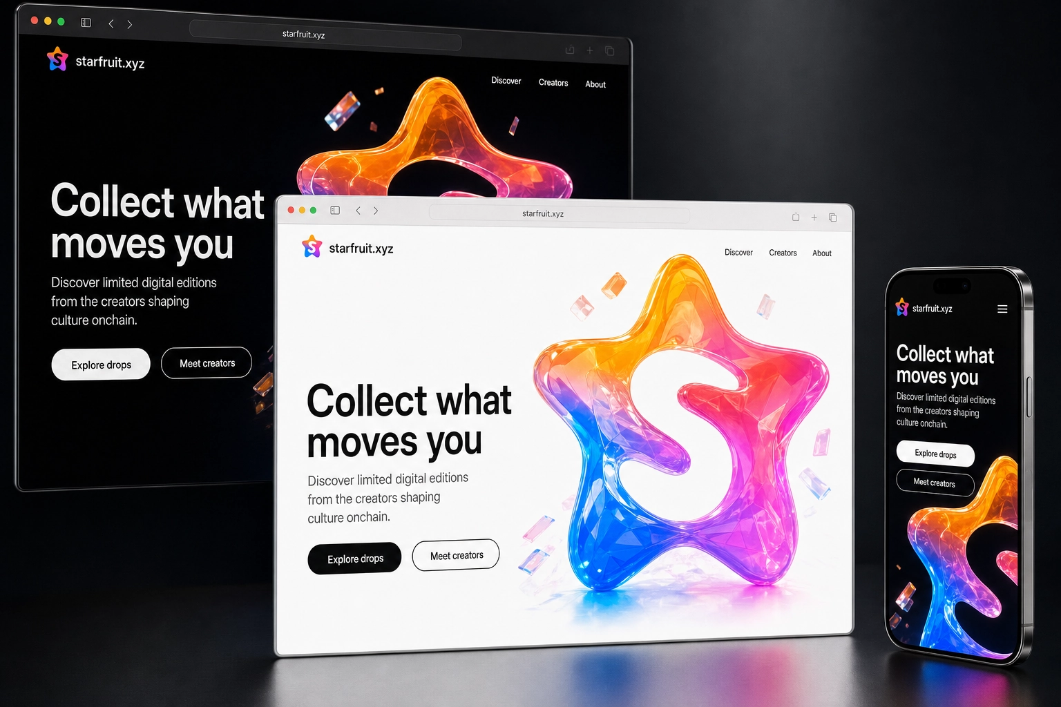 starfruit.xyz website concept preview