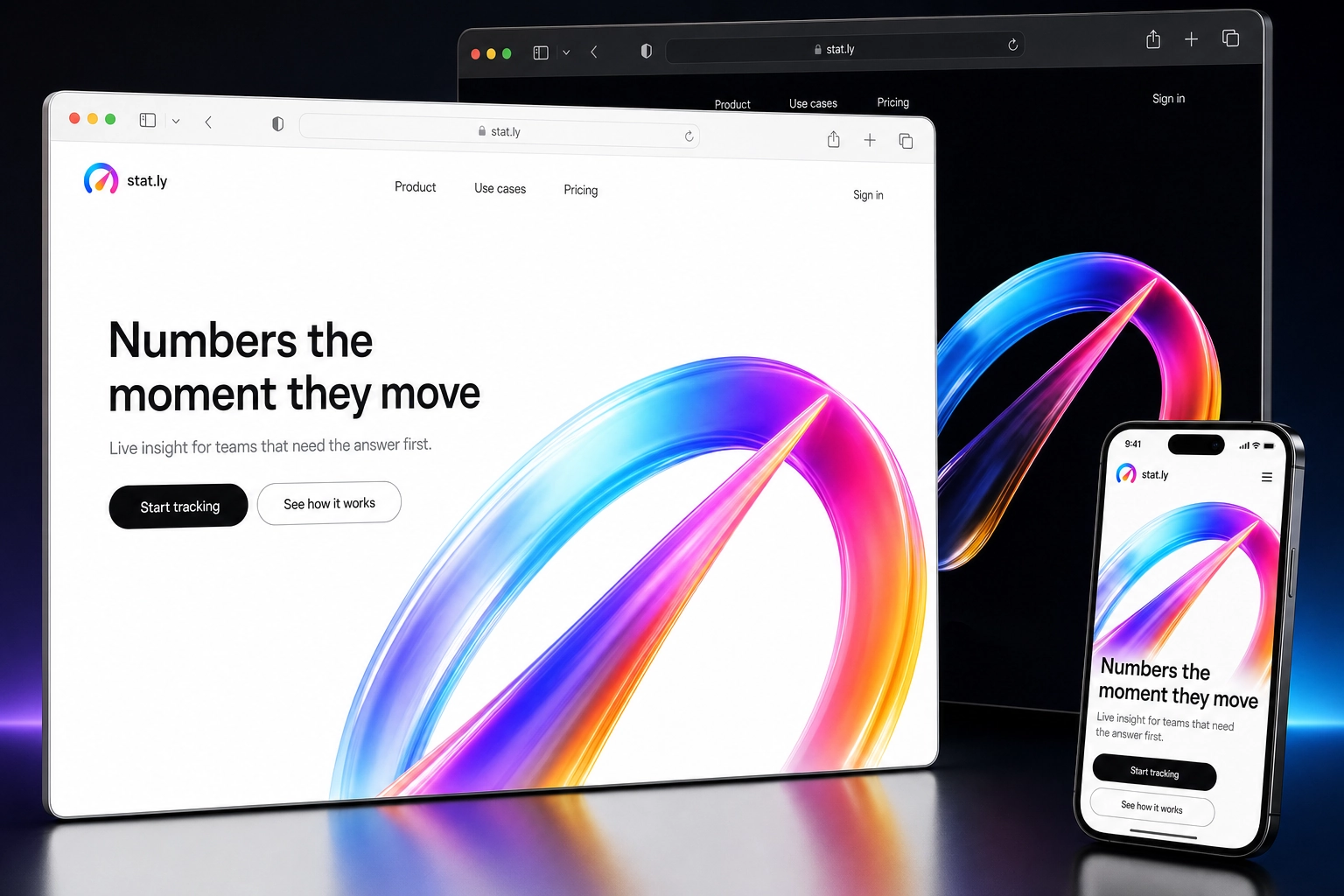 stat.ly website concept preview