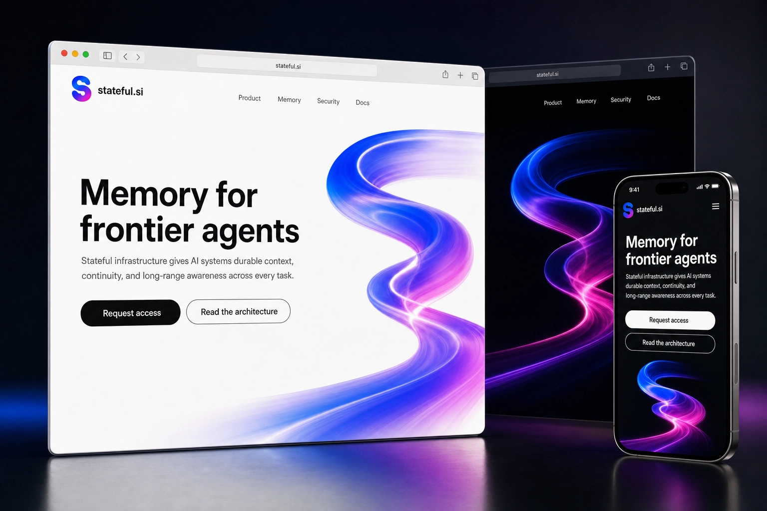 stateful.si website concept preview