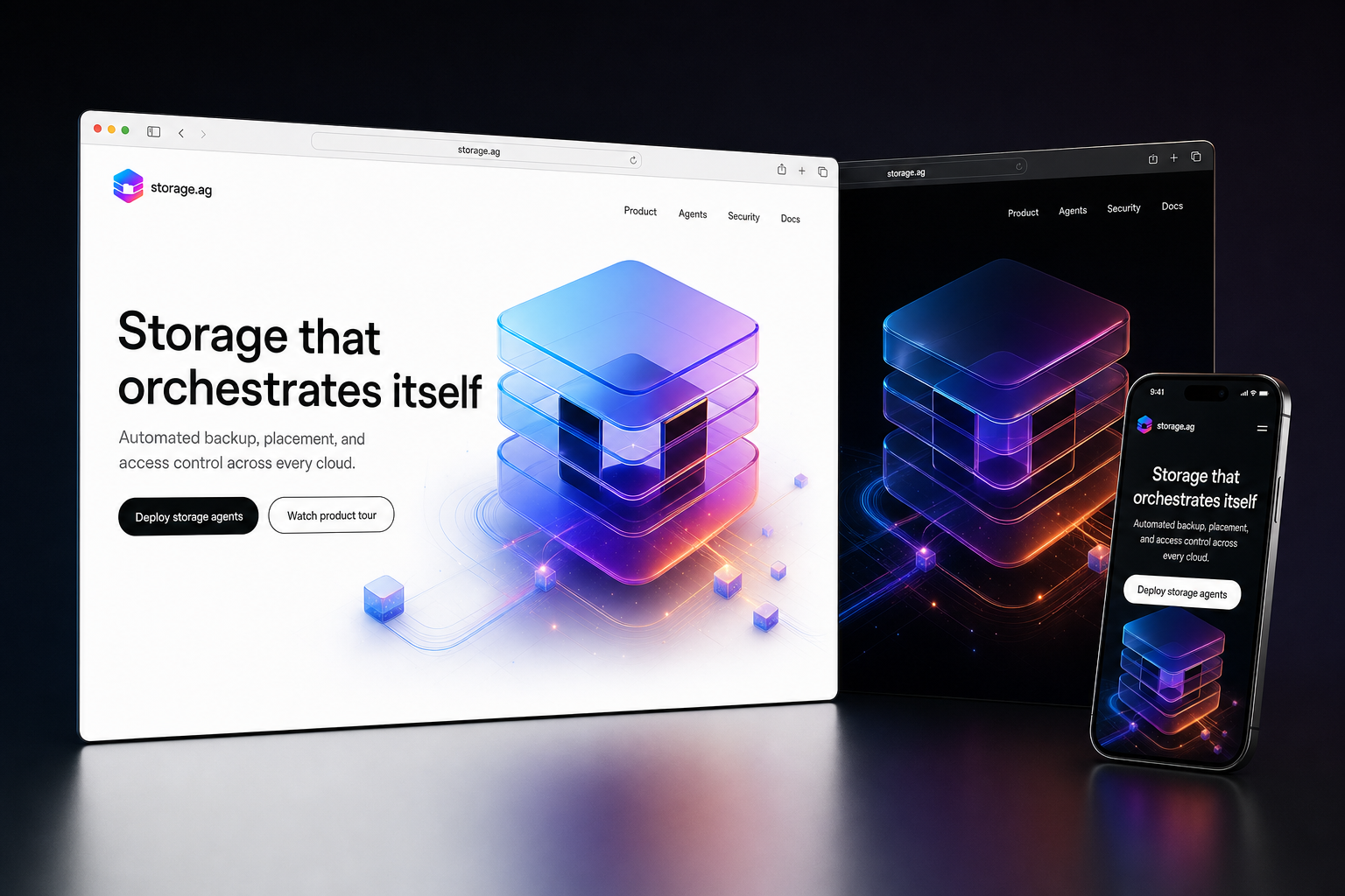 storage.ag website concept preview