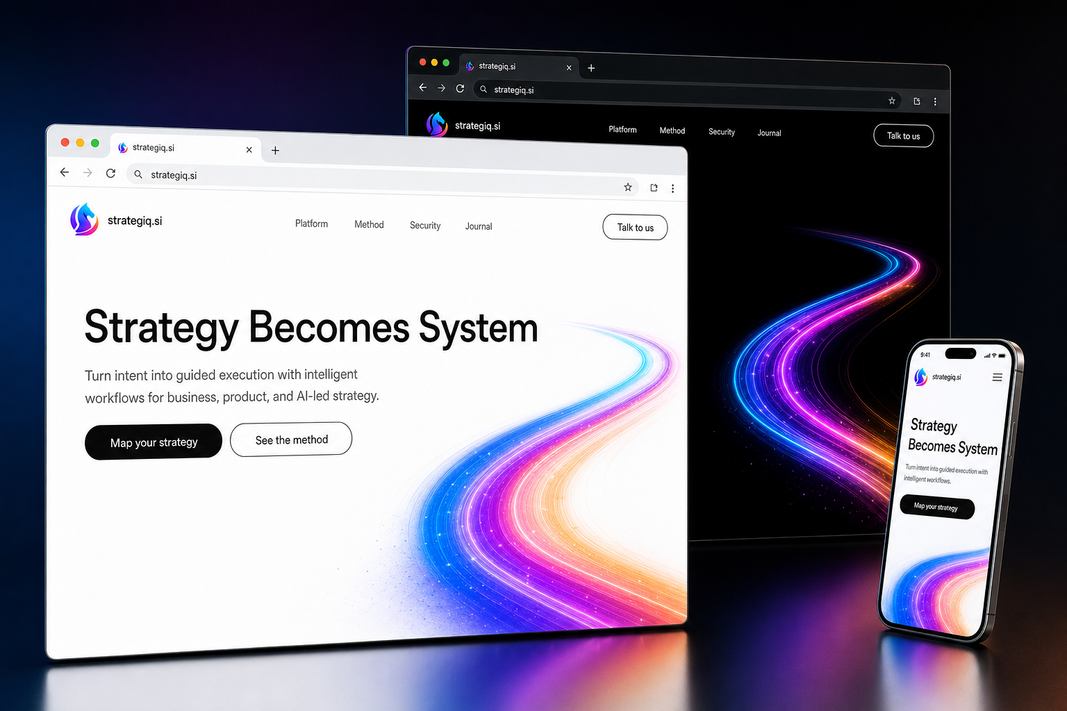 strategiq.si website concept preview