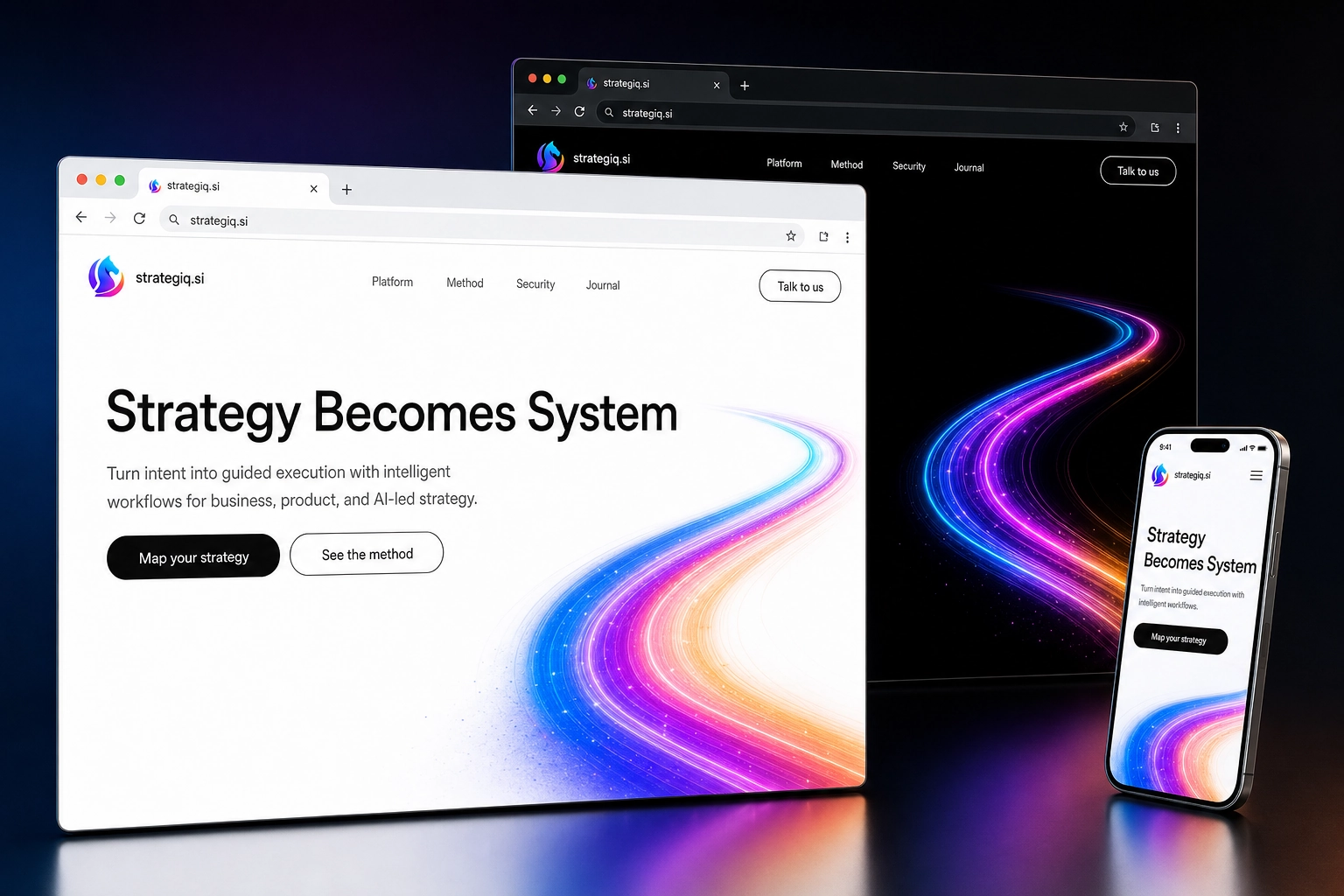 strategiq.si website concept preview