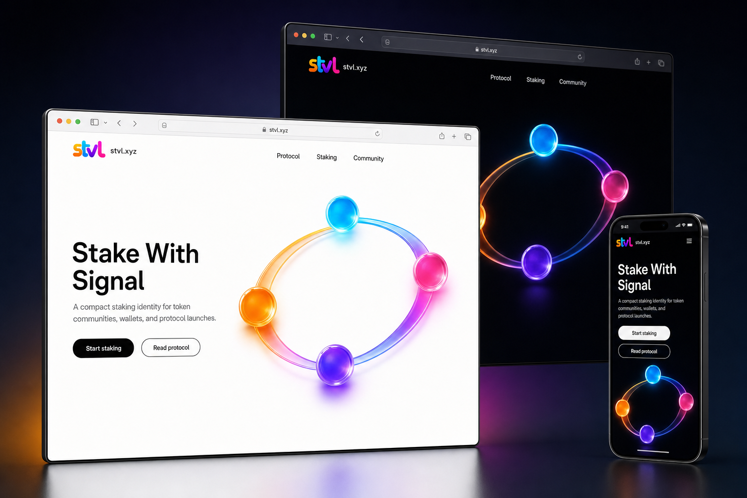 stvl.xyz website concept preview
