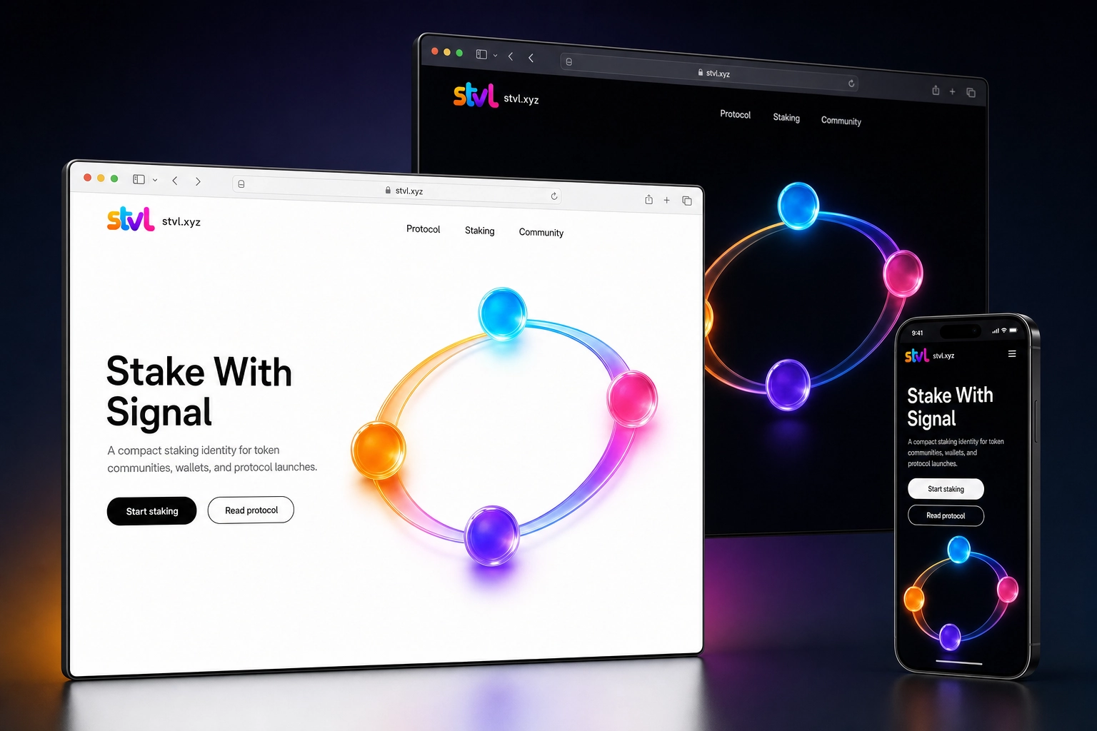 stvl.xyz website concept preview