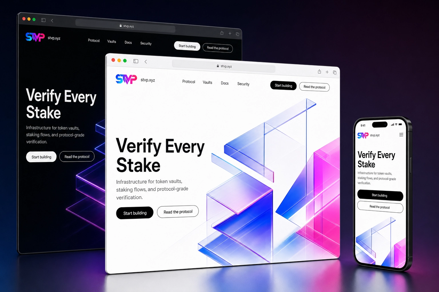 stvp.xyz website concept preview