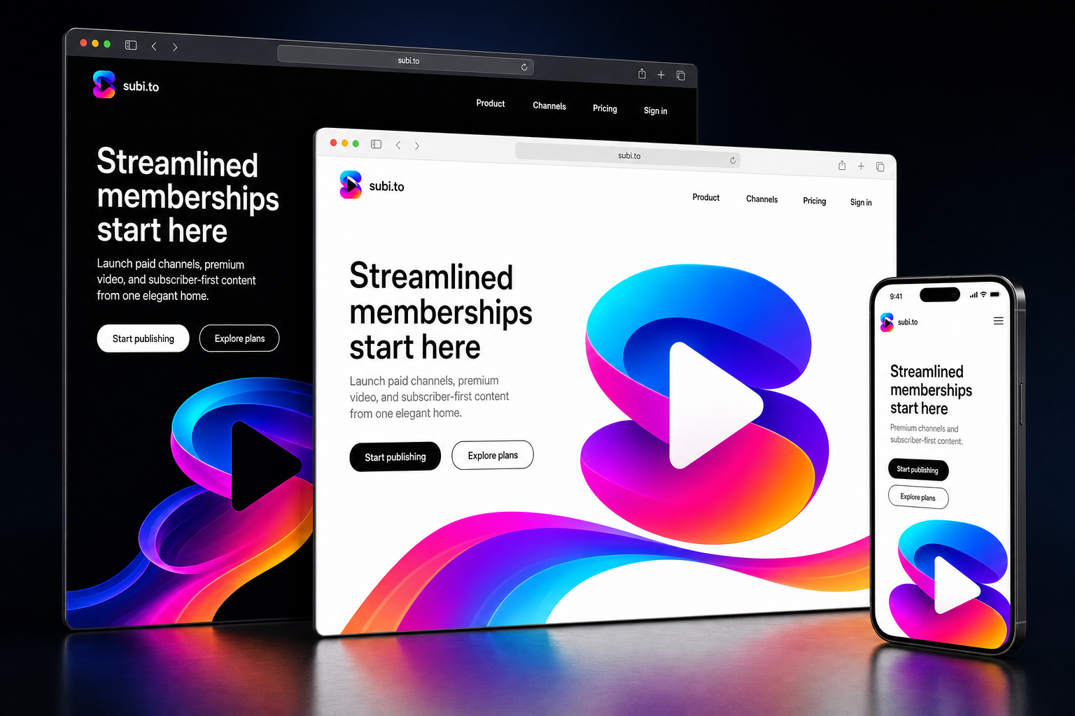subi.to website concept preview