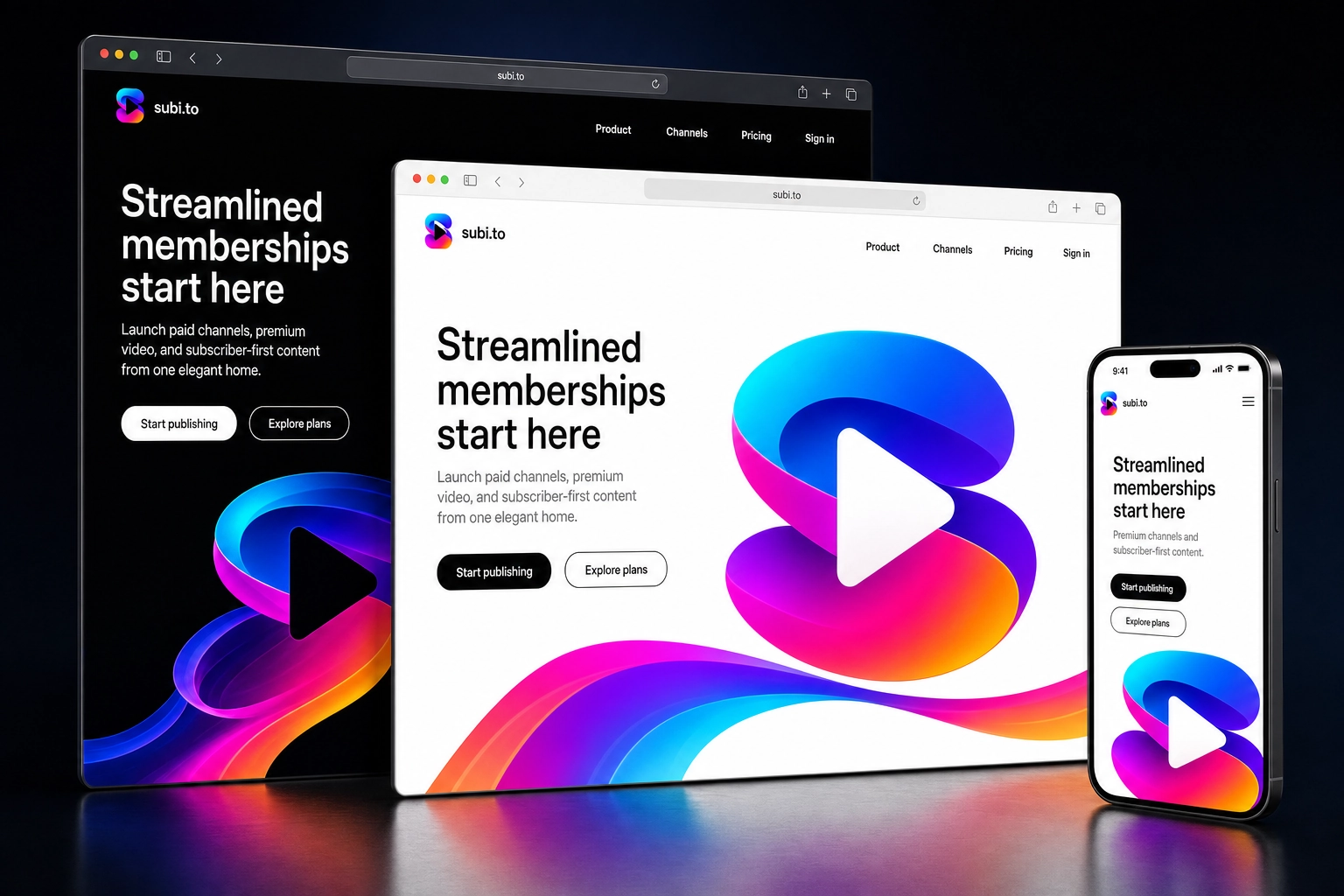subi.to website concept preview