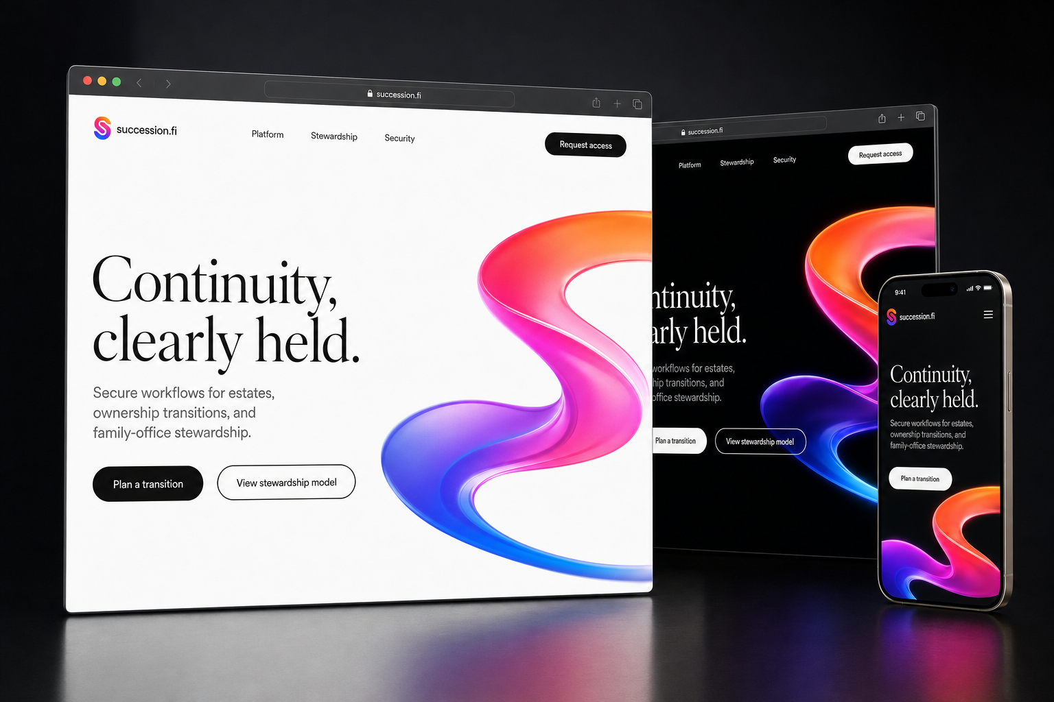 succession.fi website concept preview enlarged