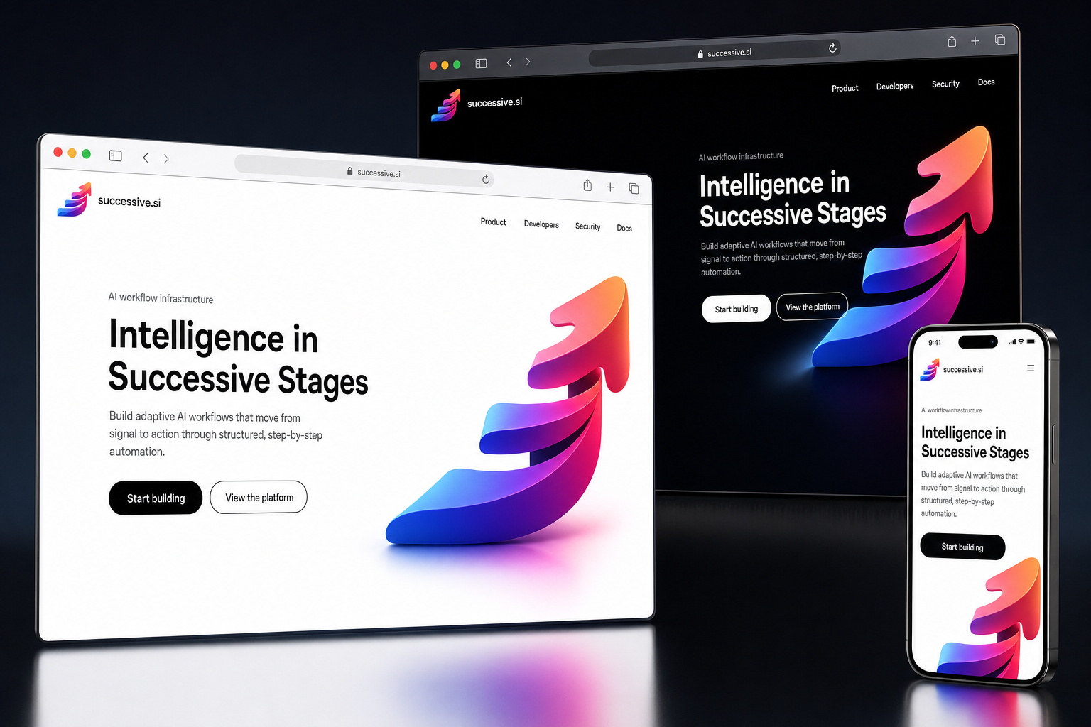 successive.si website concept preview enlarged