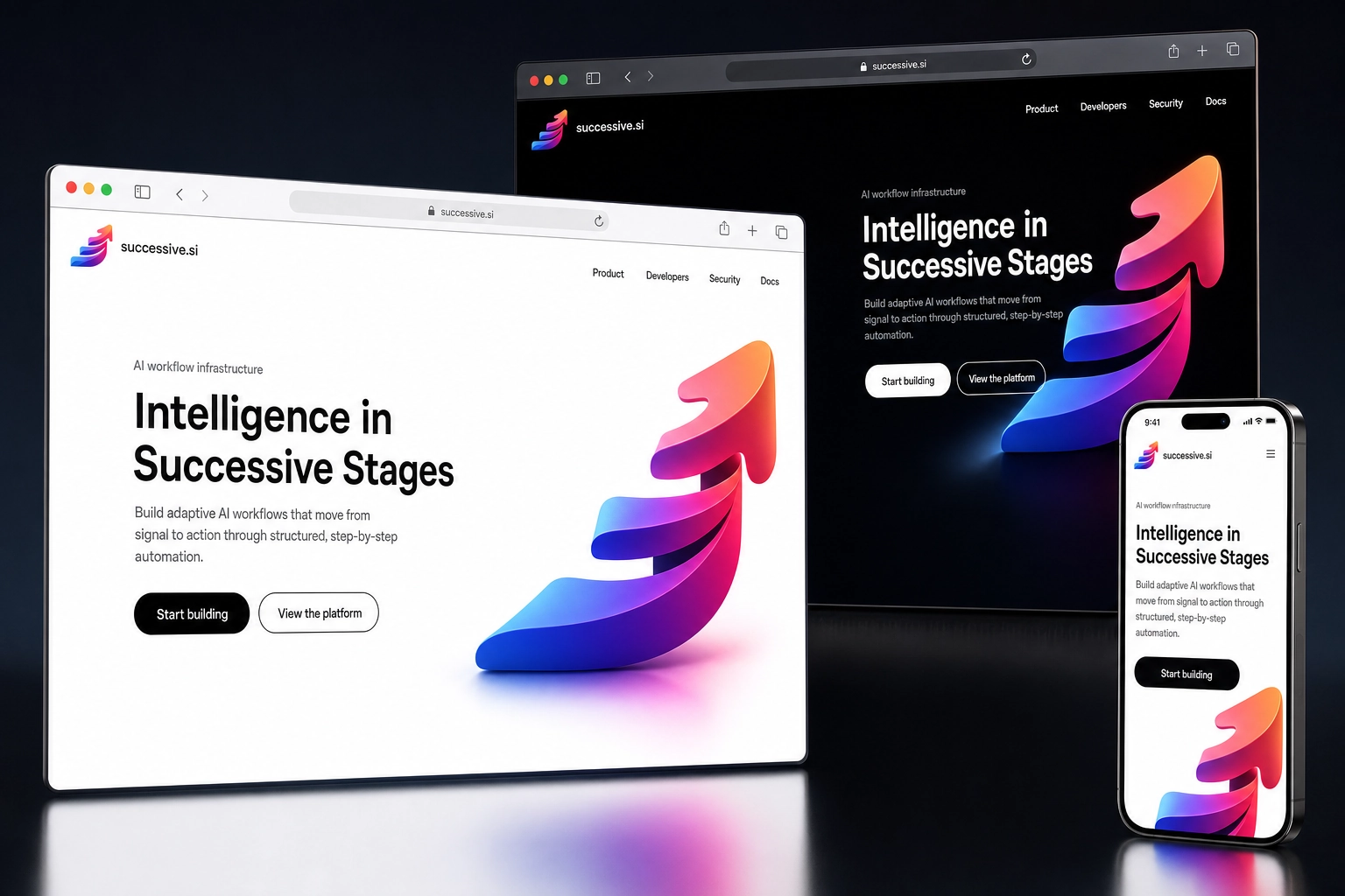 successive.si website concept preview