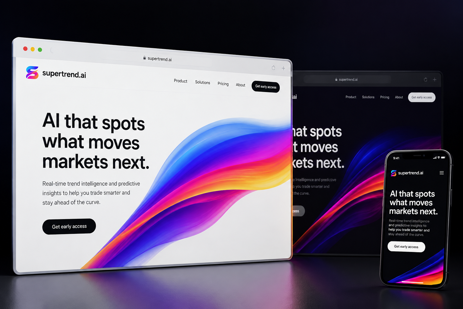 supertrend.ai website concept preview