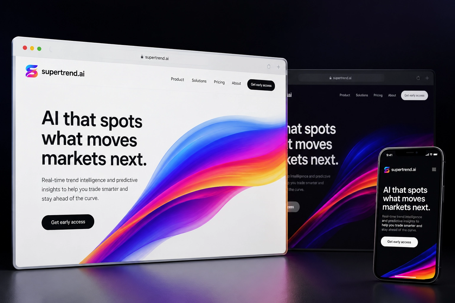 supertrend.ai website concept preview