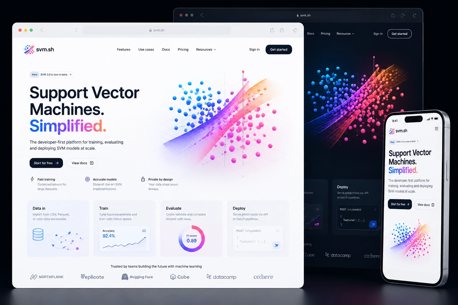 svm.sh website concept preview
