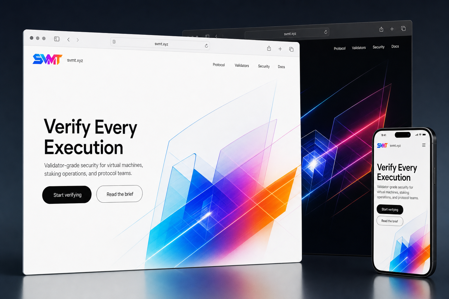 svmt.xyz website concept preview enlarged