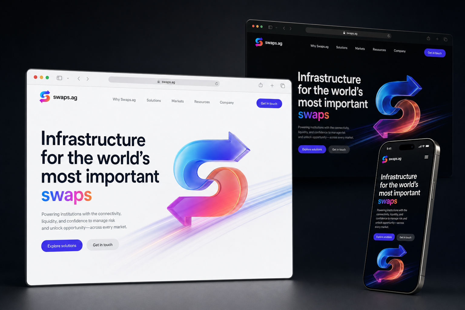 swaps.ag website concept preview