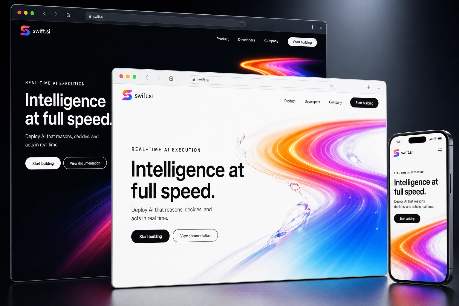 swift.si website concept preview