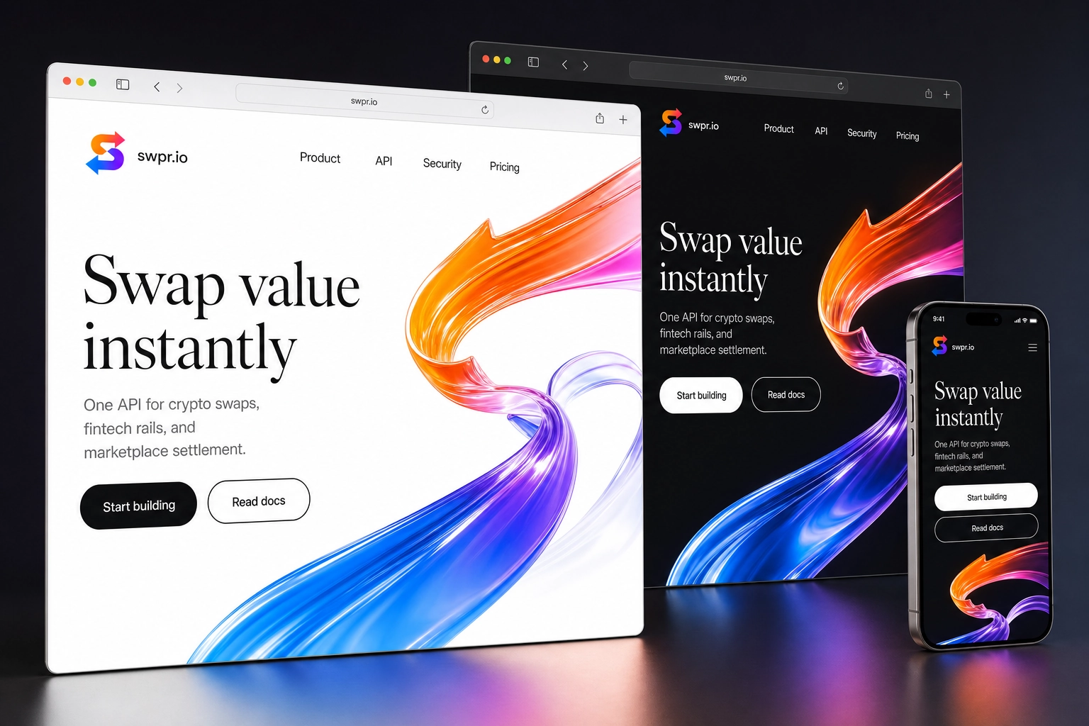 swpr.io website concept preview