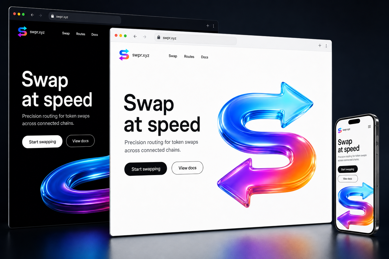 swpr.xyz website concept preview