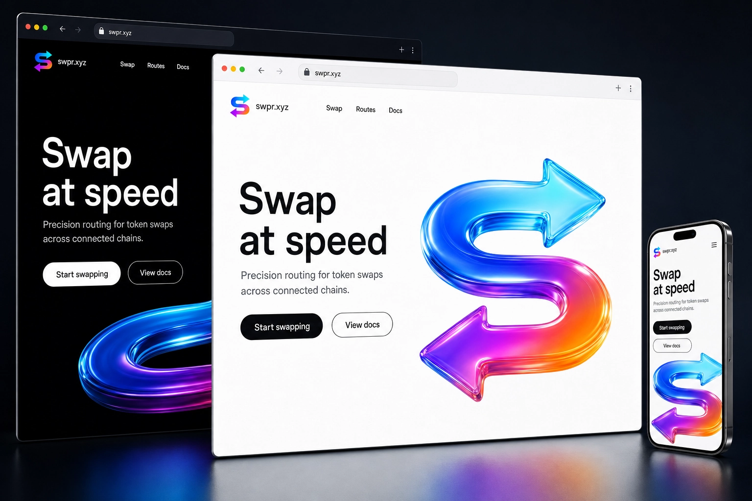 swpr.xyz website concept preview