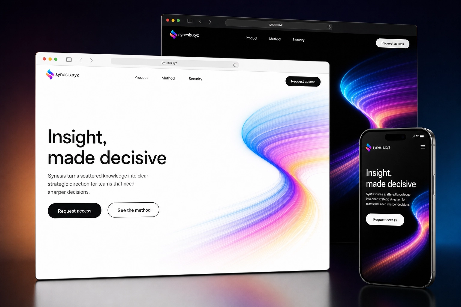 synesis.xyz website concept preview