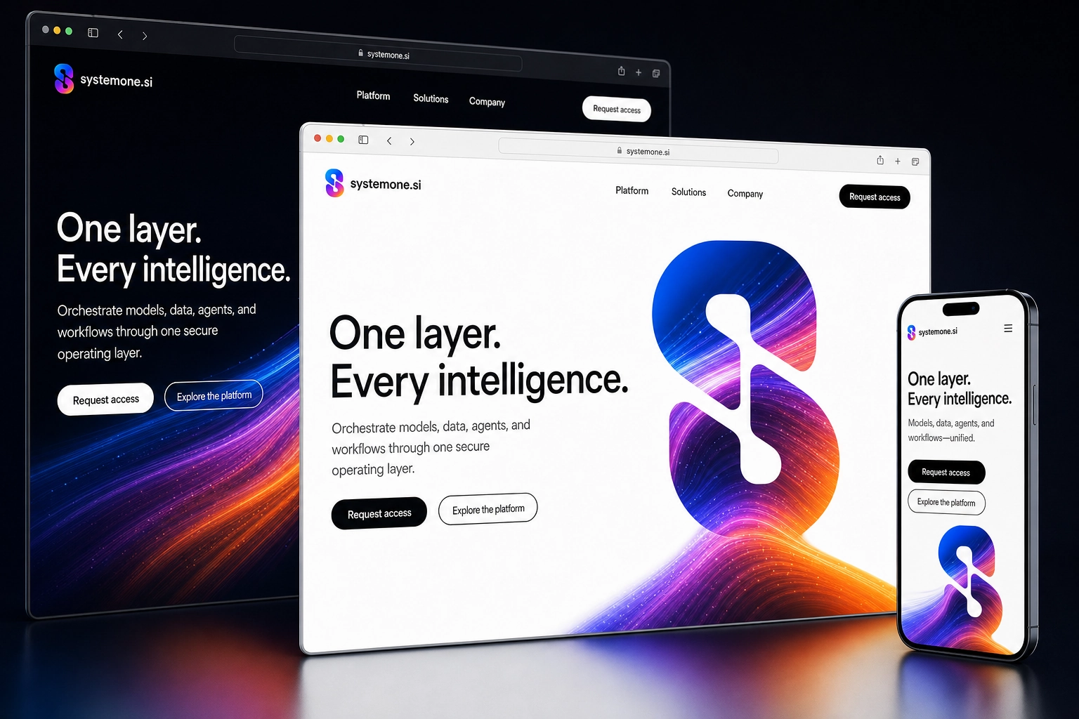 systemone.si website concept preview